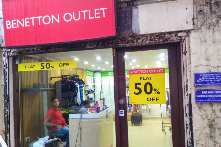 Outlet on outlet line benetton